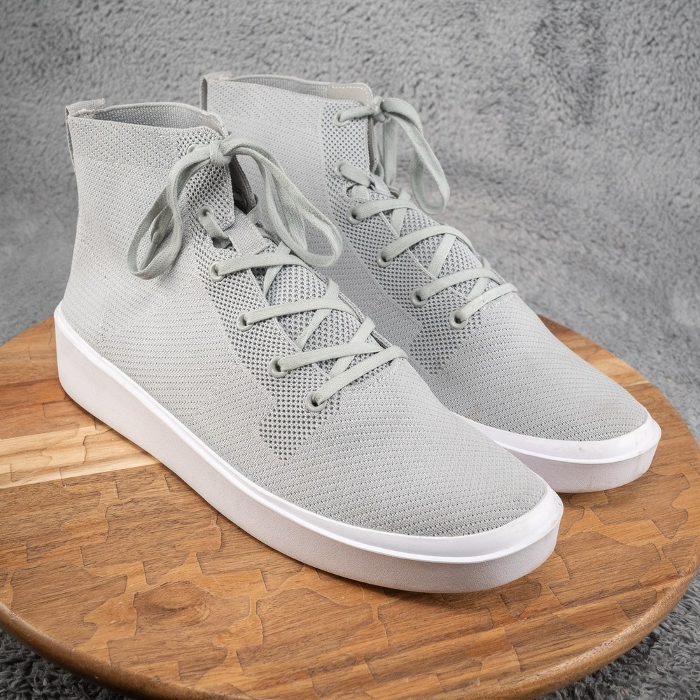 BYLT Premium Basics Lido Hytop Men's Size 11 Knit Sneakers Grau High Top Shoes